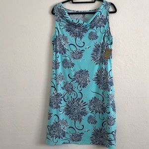 Title Nine Light Blue Dress w/ flower Print NWT
